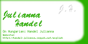 julianna handel business card